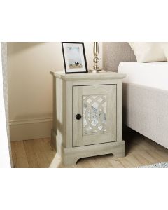 GFW Amelie Mirrored Bedside Table