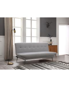 Limelight Astrid Fabric Sofa Bed - Grey in sofa position