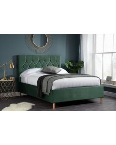 Double Birlea Loxley Green Ottoman Bed