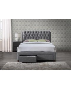 Birlea Valentino 2 Drawer Bed Frame Grey Front