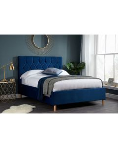 Birlea Loxley Fabric Bed Frame Blue