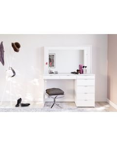 Chloe 7 Drawer Dressing Table And Mirror