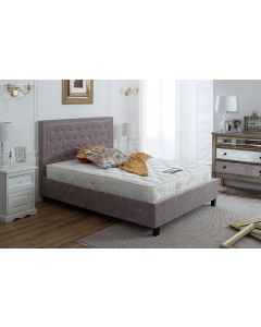 Knowsley Mink Chenille Bed Frame