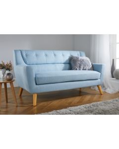 Duck Egg Sofa with Wooden Feet