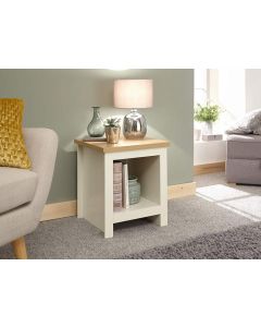 LANCASTER SIDE TABLE WITH SHELF