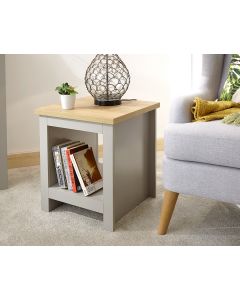 LANCASTER SIDE TABLE WITH SHELF
