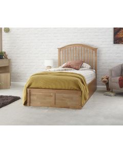 Double GFW Madrid Oak Ottoman Bed