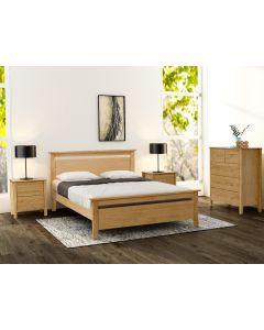 Limelight Nero Wooden Bed Frame Side View