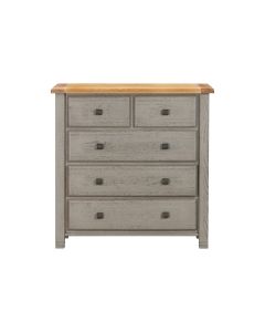 Nashville Grey Wooden 5 Drawer Chest
Drawers Closed