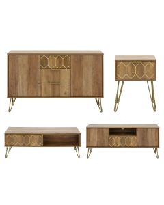 GFW Orleans 4 Piece Living Room Furniture Set