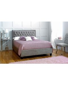 Rhea Bed Silver Frame Front