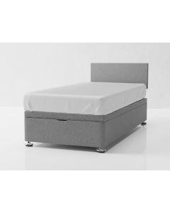 Single Room Mate End Opening Ottoman Divan With Headboard

