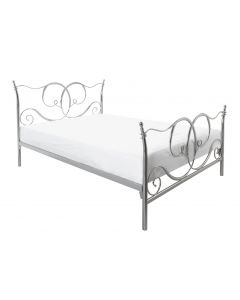 Warwick Double Shiny Nickel Bed Frame