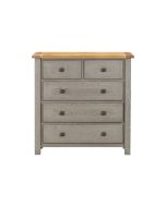 Nashville Grey Wooden 5 Drawer Chest
Drawers Closed