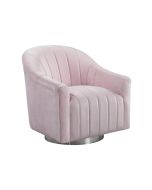 Luminosa Living Trinity Plush Velvet Swivel Chair