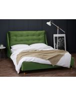 Luminosa Living Double Savannah Green Fabric Bed Frame