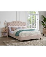 Luminosa Living Salina Pink Fabric Bed Frame
